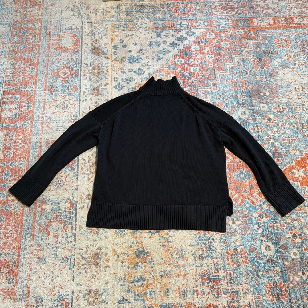 Everlane Black 100% cotton Mock Neck Sweater - Picture 2 of 7